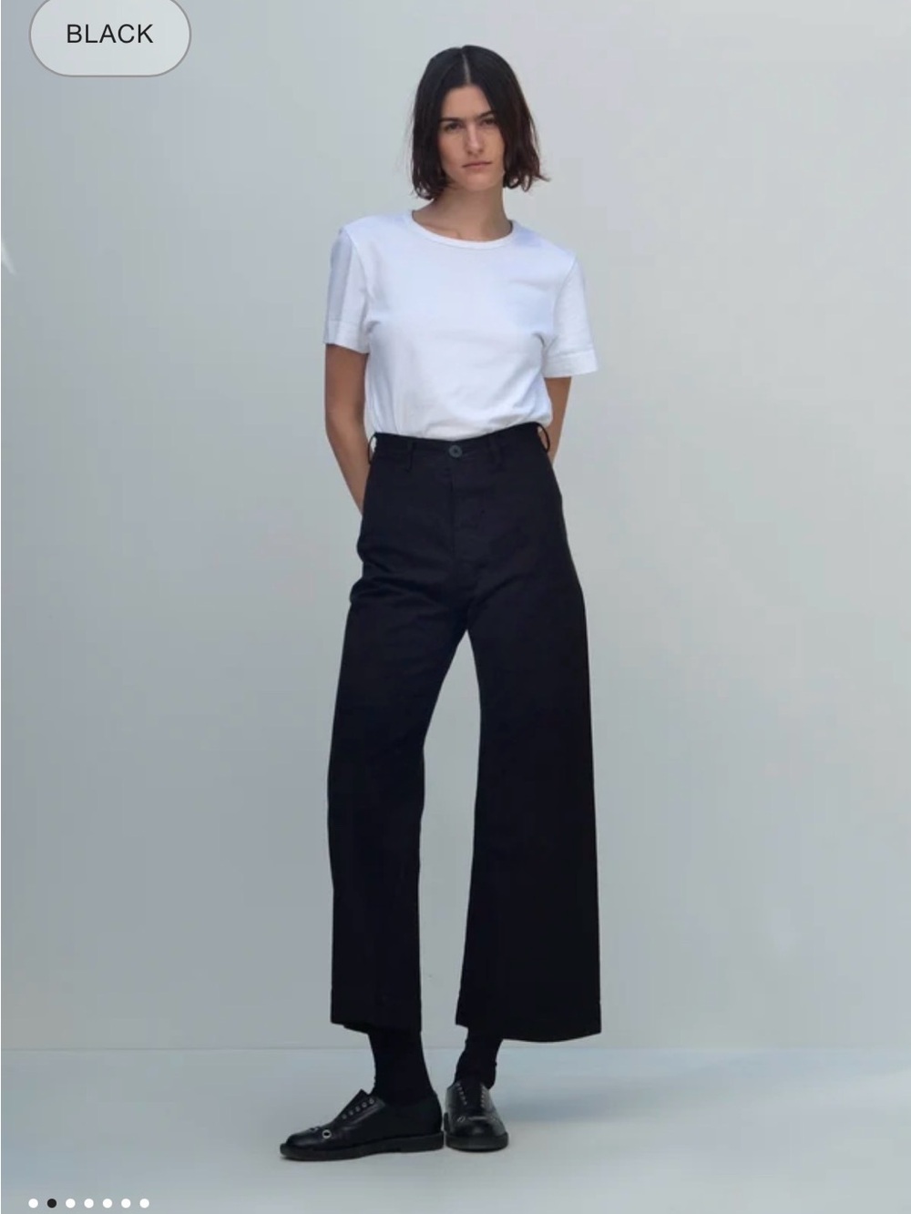 Jesse Kamm Women’s Black Canvas Sailor Pants